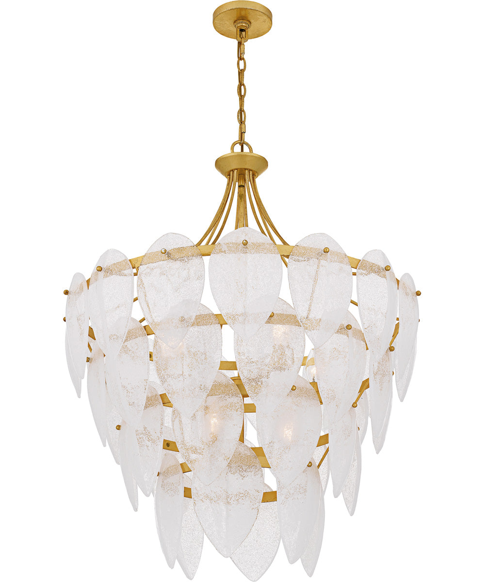 Quoizel Pendant Large 7-light Pendant Gold Leaf