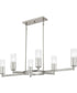 Cruz Large 6-light Island Light Brushed Nickel