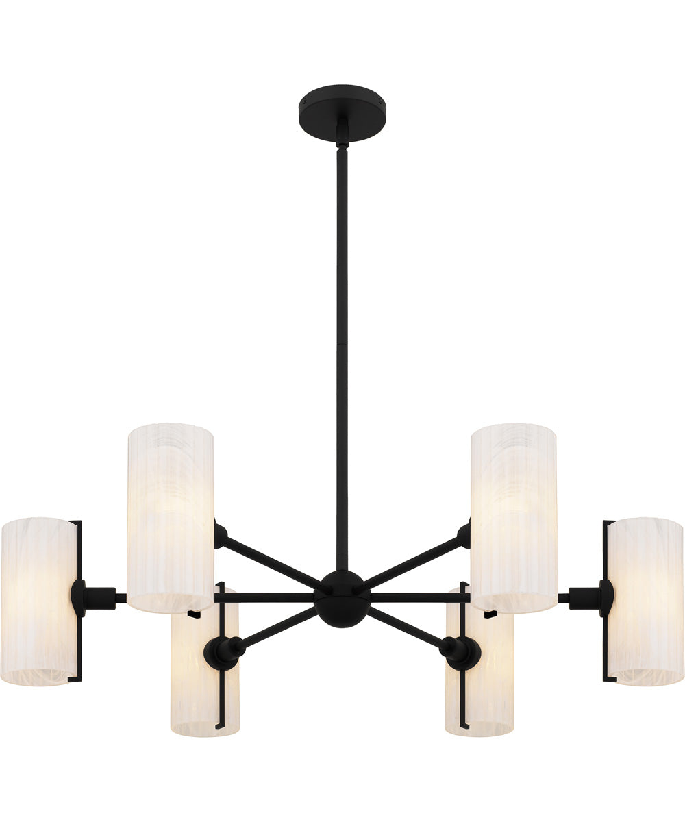 Curran 6-light Chandelier Matte Black