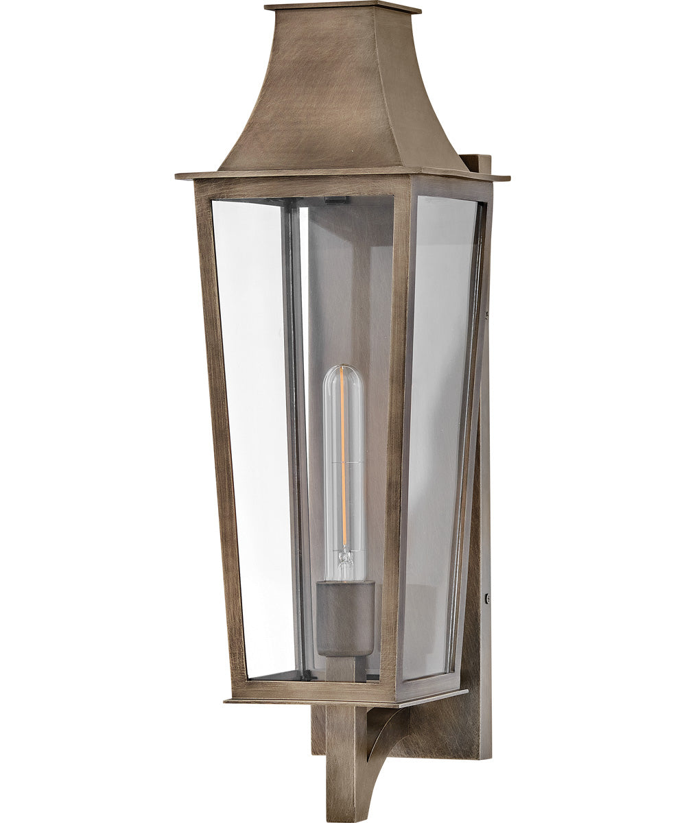 Georgetown Coastal Elements  1-Light Large Wall Mount Lantern in Burnished Bronze