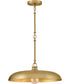 Sadie 1-Light Large Dome Pendant in Lacquered Brass