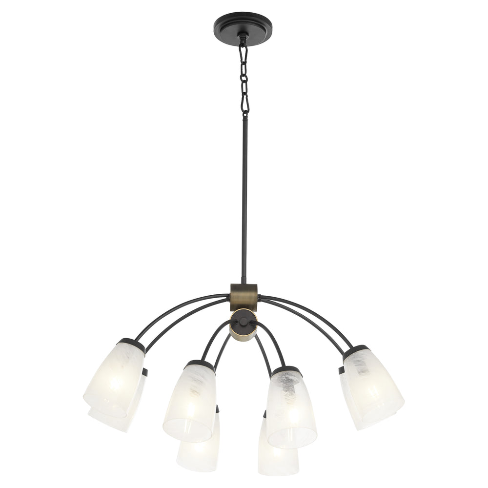 Arpeggio 8-light Chandelier Matte Black