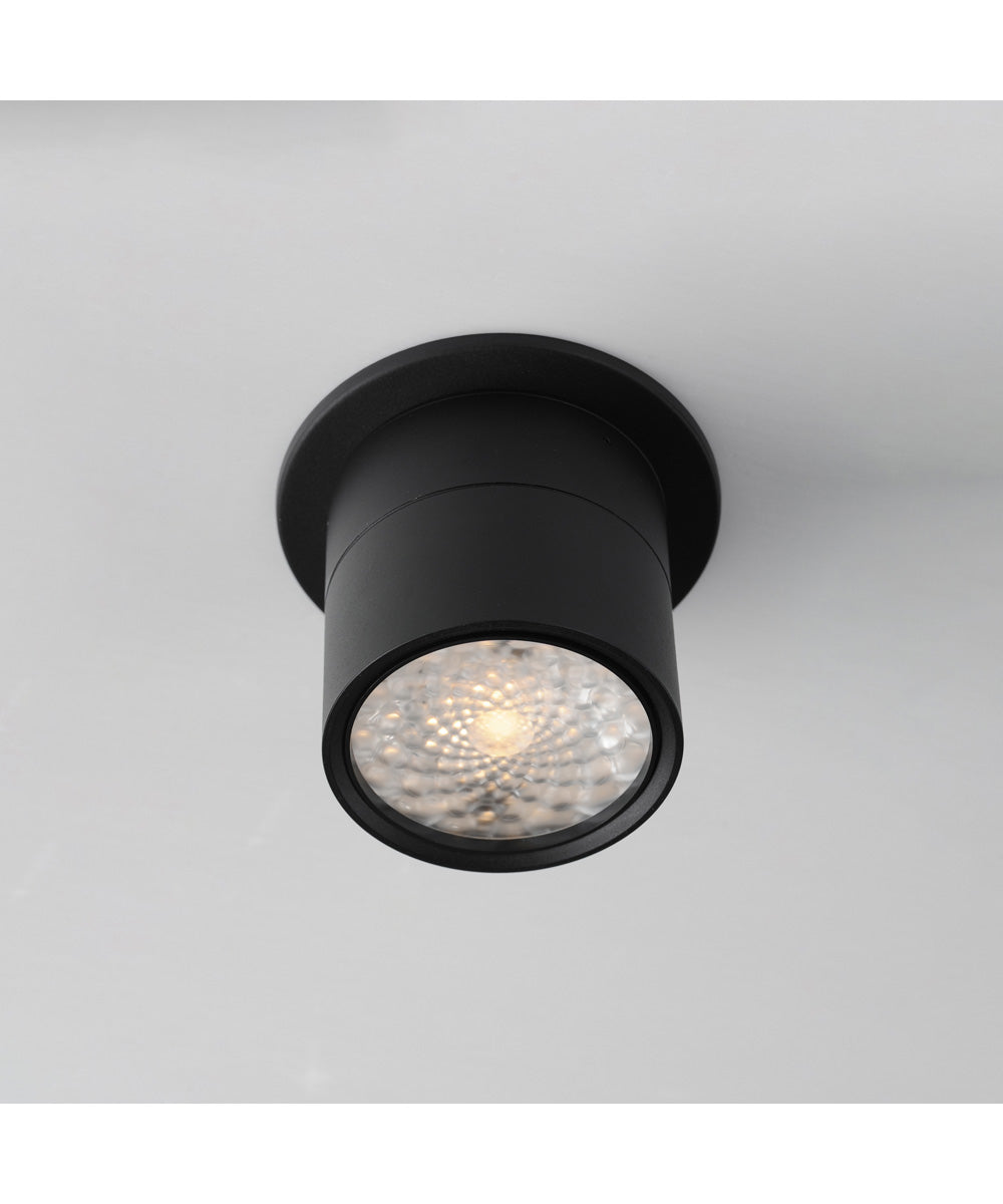 Swinger 5.25 inch Adjustable LED Flush Mount Black