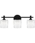 Spade Large 3-light Bath Light Matte Black