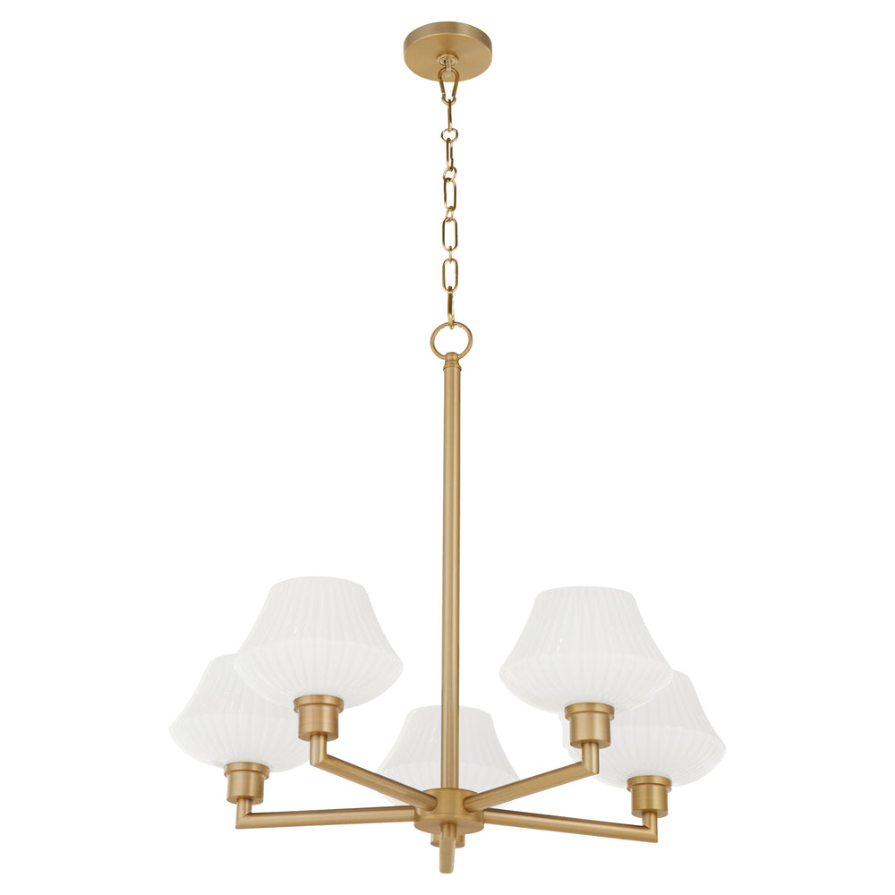 Cassini 5-light Chandelier Aged Brass