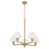 Cassini 5-light Chandelier Aged Brass