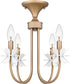 Remy Large 4-light Semi Flush Mount Bronze Gold