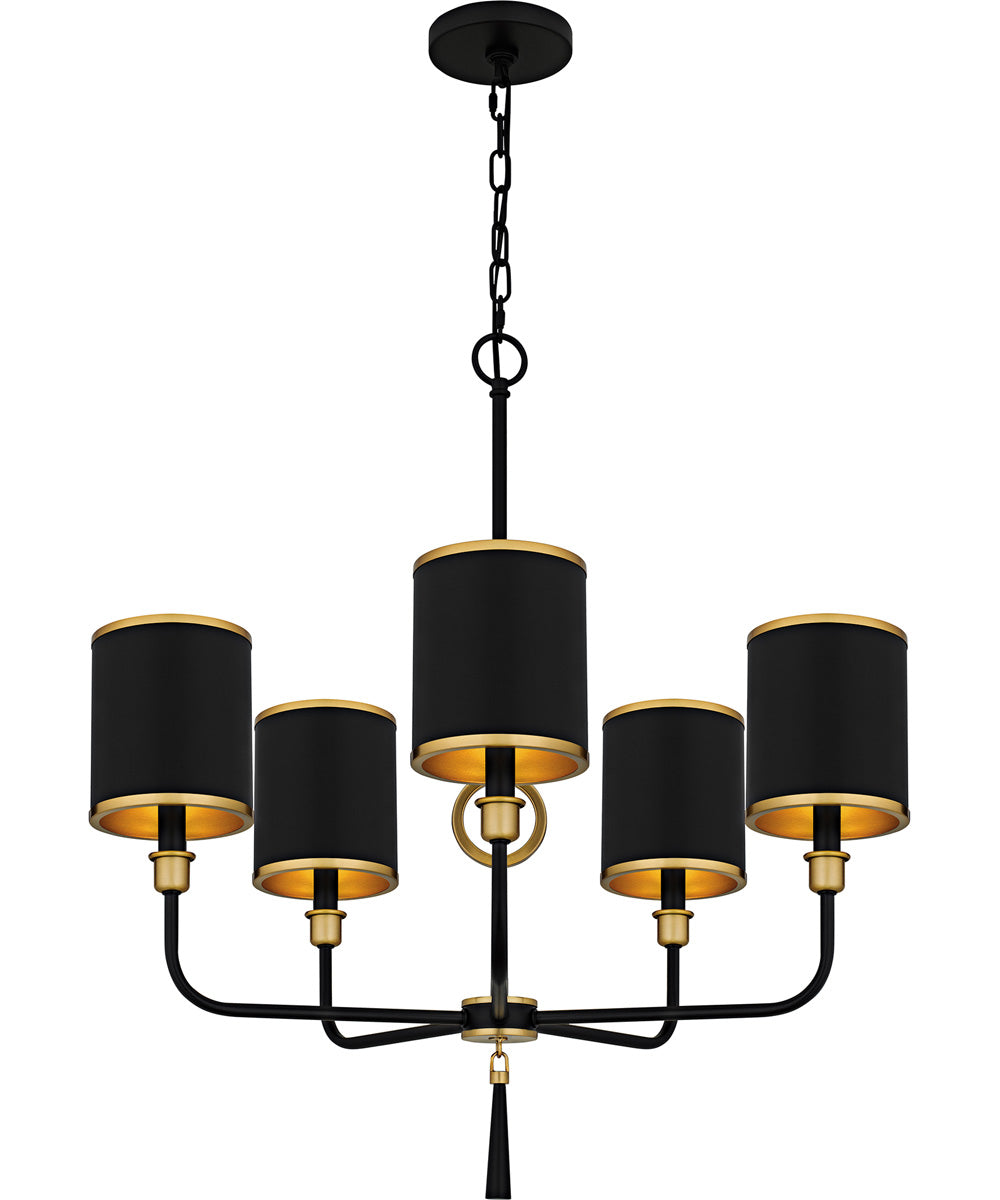 Lockery 5-light Chandelier Matte Black