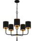 Lockery 5-light Chandelier Matte Black