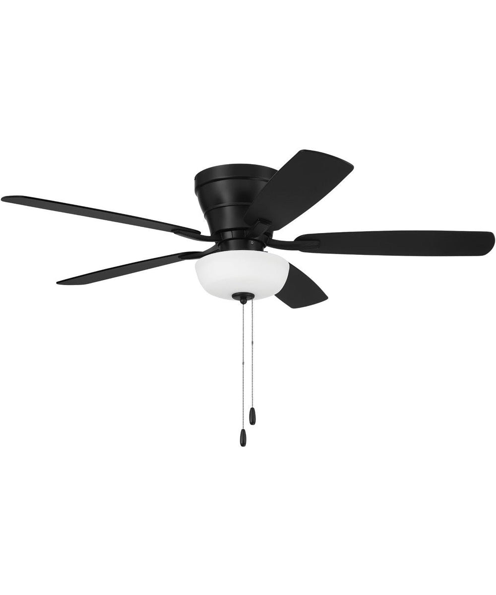 Wheeler 52 2-Light Bowl 2-Light Fan Flat Black