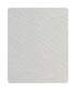 12"x12"x8"  Heartland Rounded Corner Premiere Hardback Square Drum Lampshade, White Linen Fabric