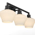 Cassini 3-light Bath Vanity Light Matte Black