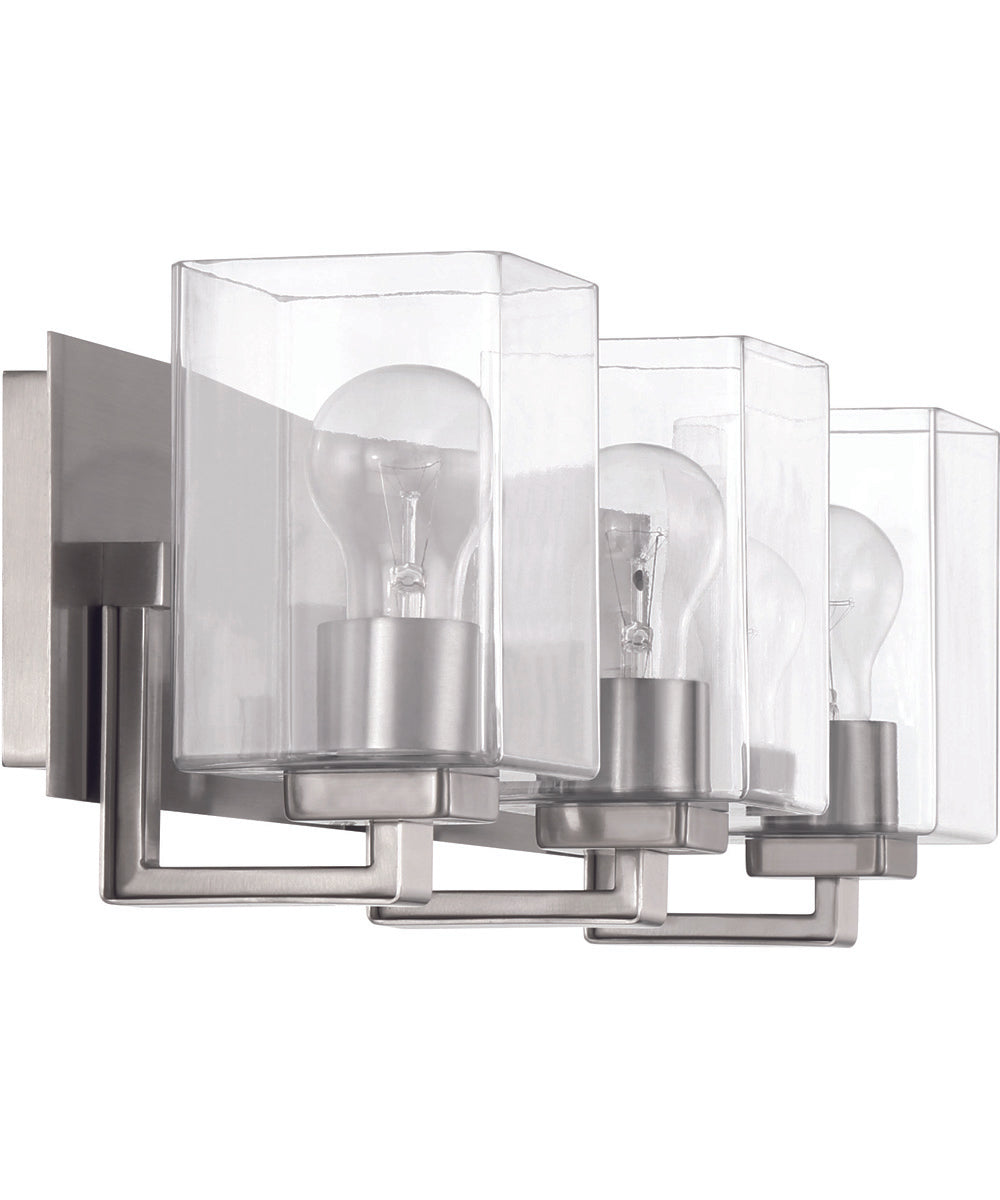 McClane 3-Light Lighting Brushed Polished Nickel