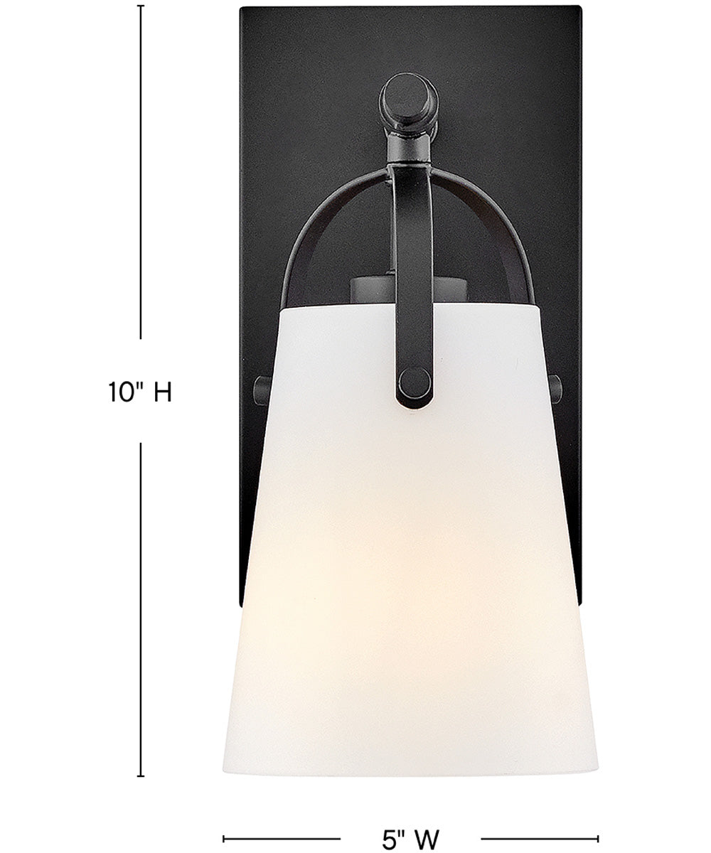 Foster 1-Light Medium Sconce in Black