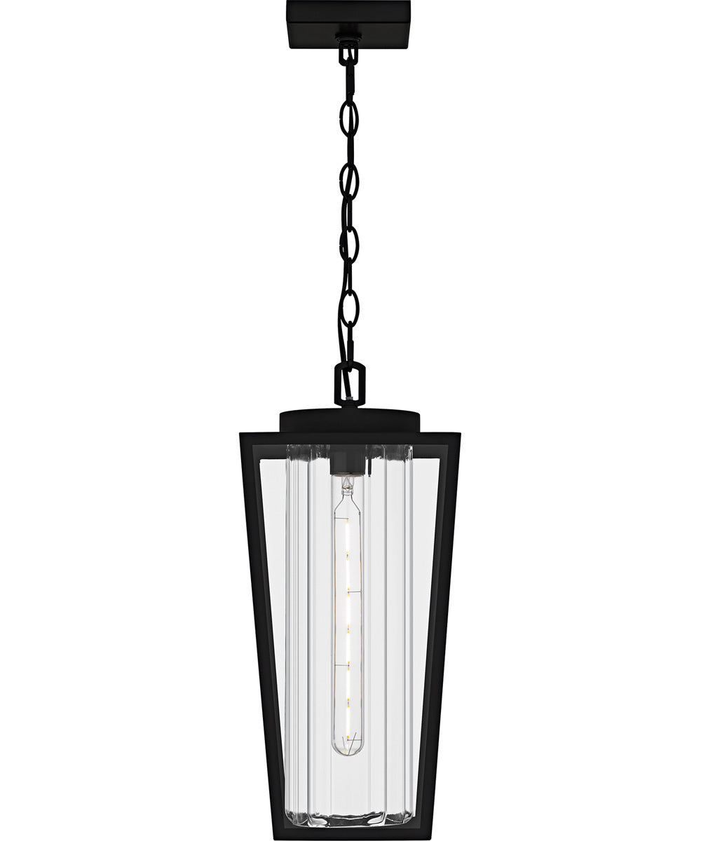 Jett Large 1-light Outdoor Pendant Light Matte Black