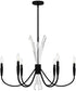 Cecily 6-light Chandelier Matte Black