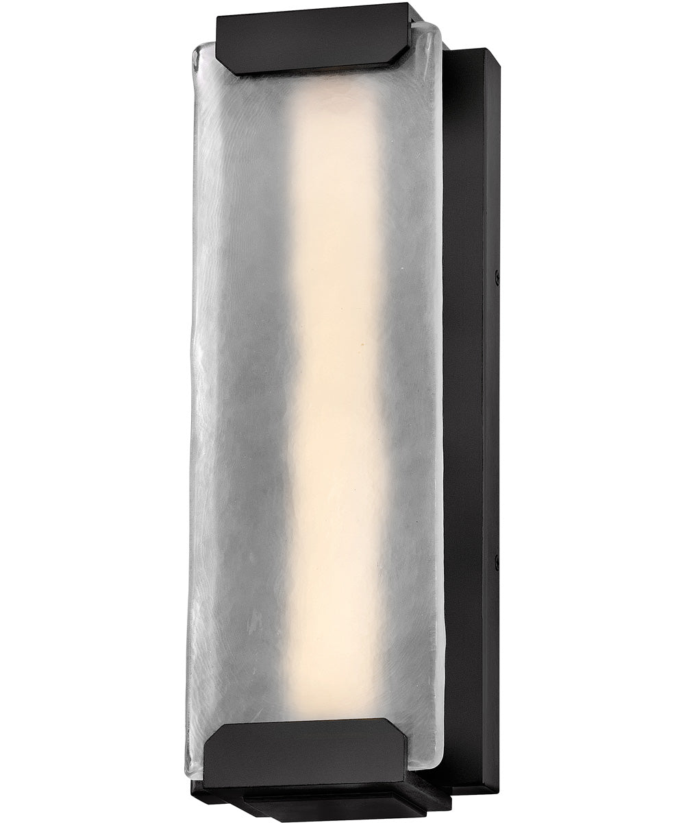 Zayde LED-Light Medium Wall Mount Lantern in Black