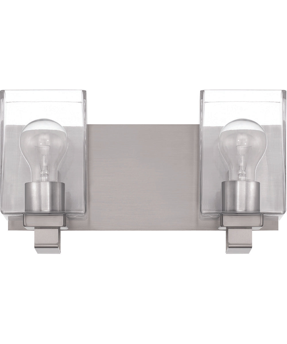 McClane 2-Light Lighting Brushed Polished Nickel