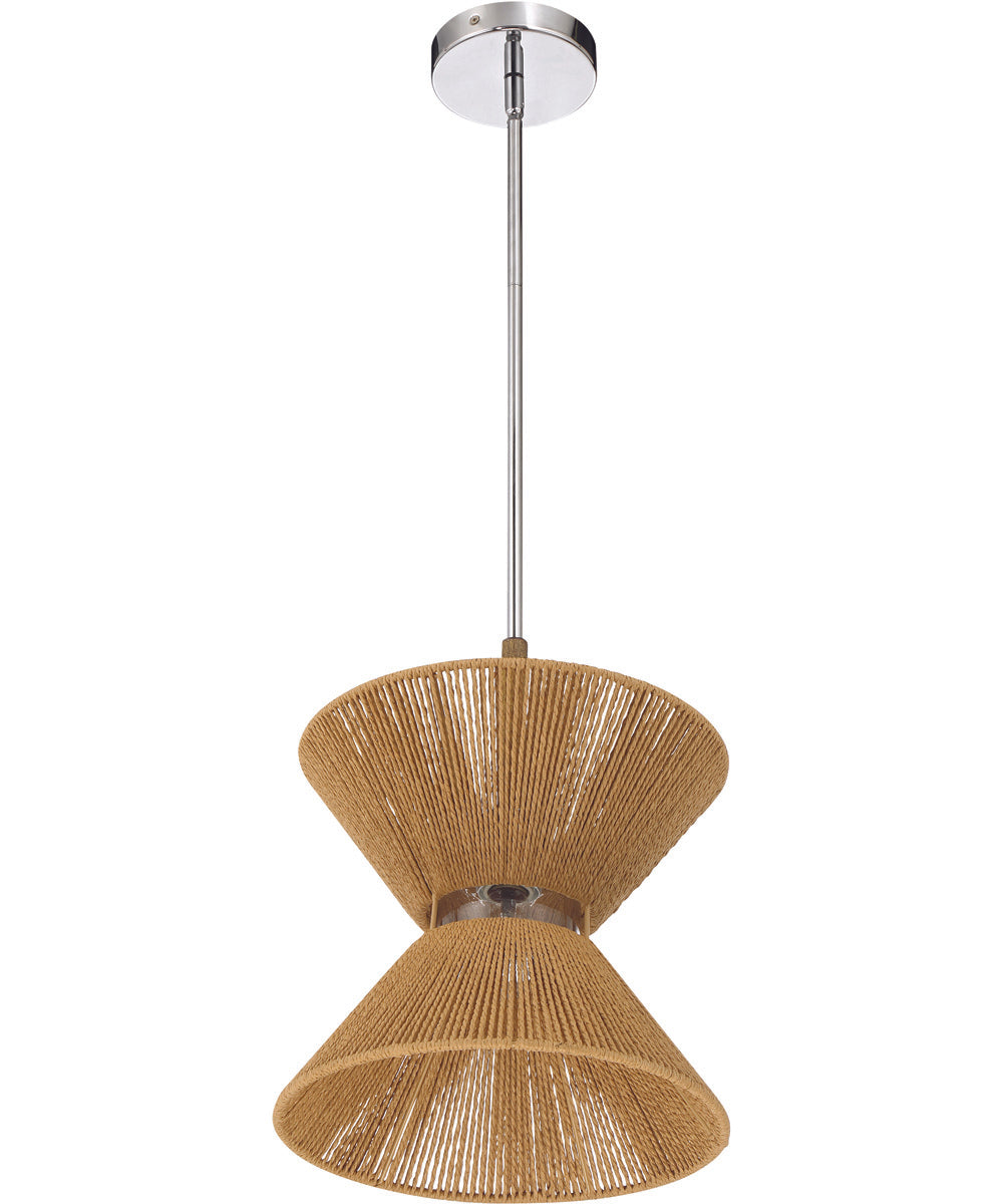 Serena 1-Light Lighting Chrome/Walnut