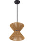 Serena 1-Light Lighting Flat Black/Walnut