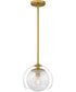 Quoizel Piccolo Pendant Small 1-light Mini Pendant Brushed Gold