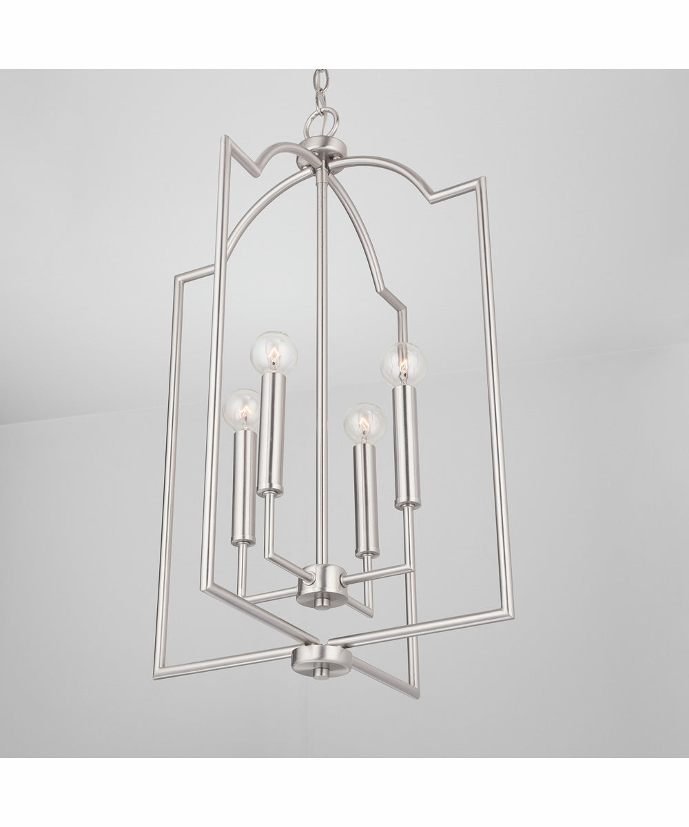 Carter 4-Light Foyer Brushed Nickel