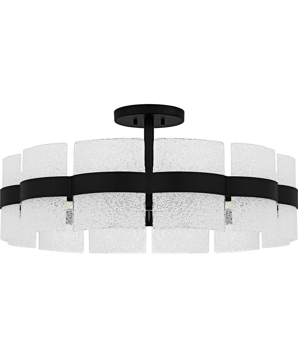 Sweeney Extra Large 6-light Semi Flush Mount Matte Black