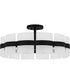 Sweeney Extra Large 6-light Semi Flush Mount Matte Black