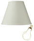 6x12x9" CLIP-ON FITTER Light Oatmeal Empire Hardback Lampshade