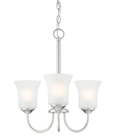 Bronson 3 Light Chandelier Brushed Nickel