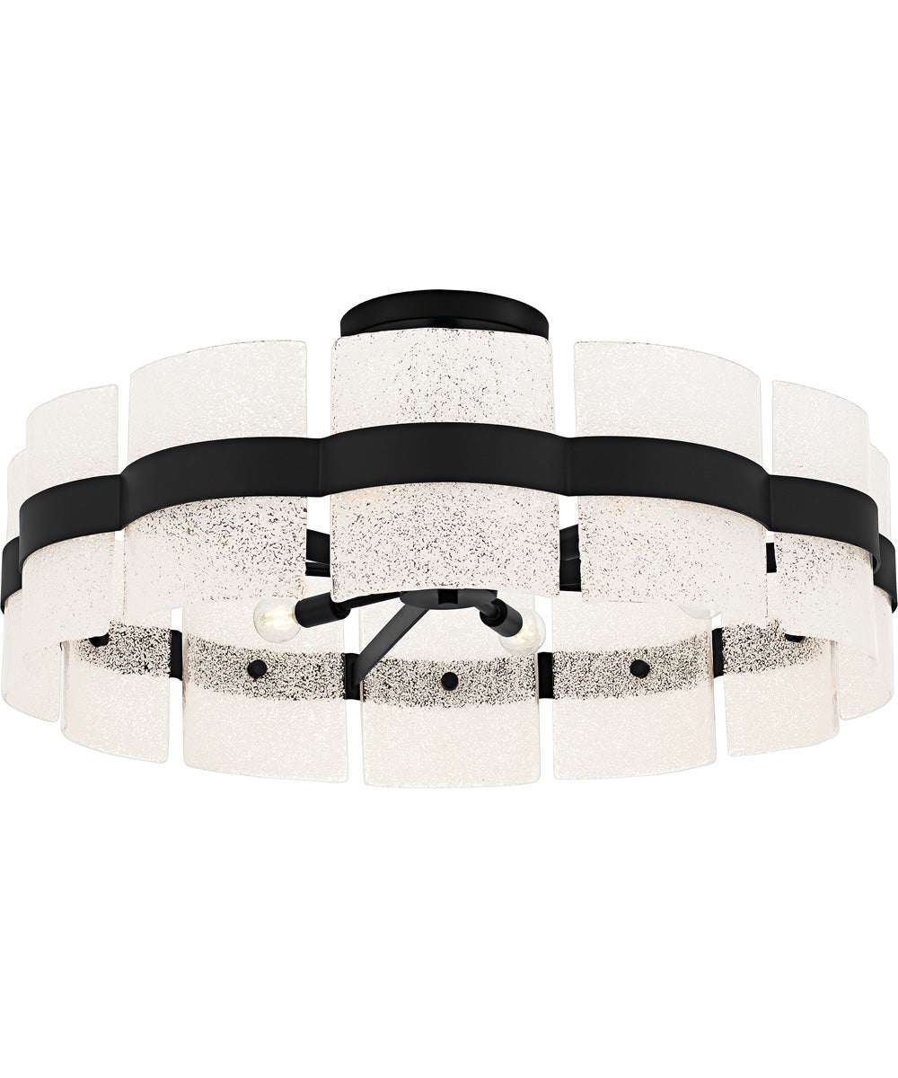 Sweeney Extra Large 6-light Semi Flush Mount Matte Black