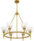 Shea 6-light Chandelier Brushed Gold