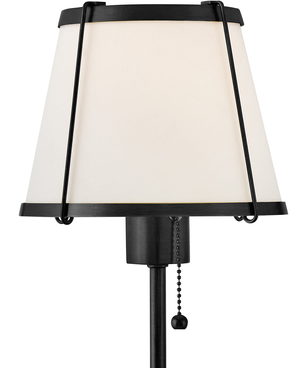 Clarke 1-Light Medium Single Light Sconce in Black