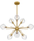 Salvador 9-light Chandelier Brushed Gold