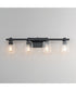 Cubos 4-Light Bath Vanity Black