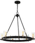 Gloucester 6-light Chandelier Matte Black