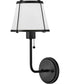 Clarke 1-Light Medium Single Light Sconce in Black