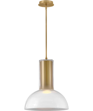 Ombra 1-Light Large Pendant in Lacquered Brass