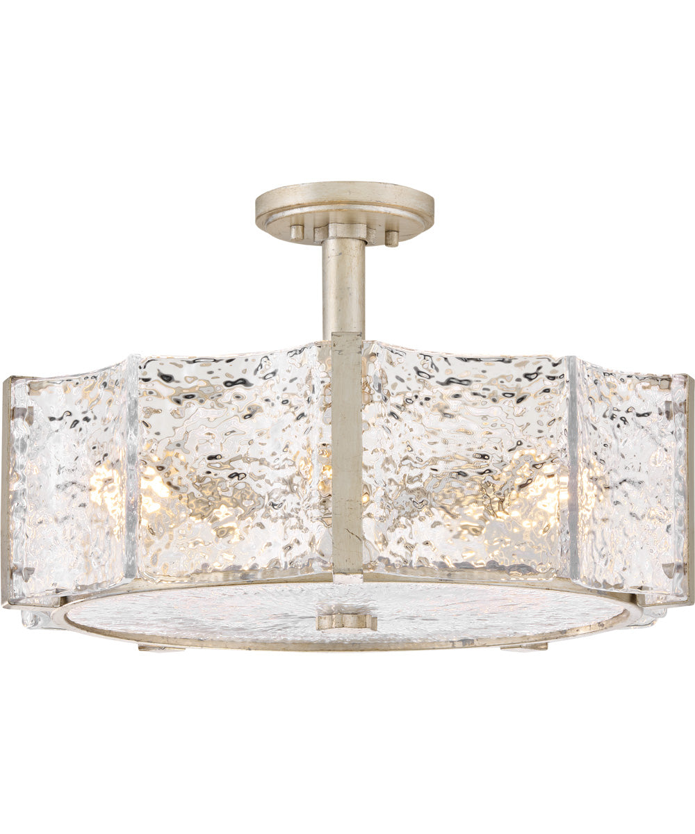 Florian 5-Light Medium Semi-Flush Mount in Glacial