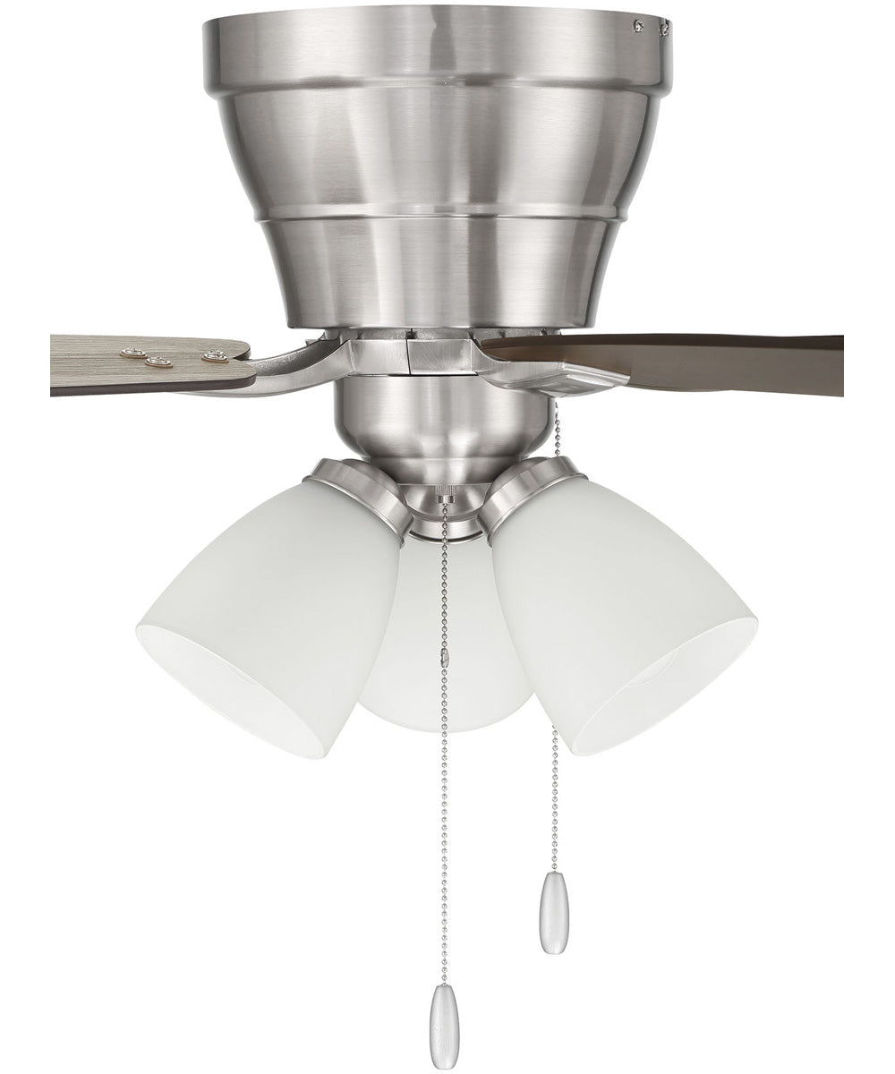 Wheeler 52 3-Light  3-Light Fan Brushed Polished Nickel