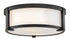 Lowell 2-Light Small Flush Mount in Black