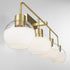 Lacy 4-light Bath Vanity Light Aged Brass