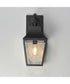 Storybook 1-Light Outdoor Wall Sconce Black