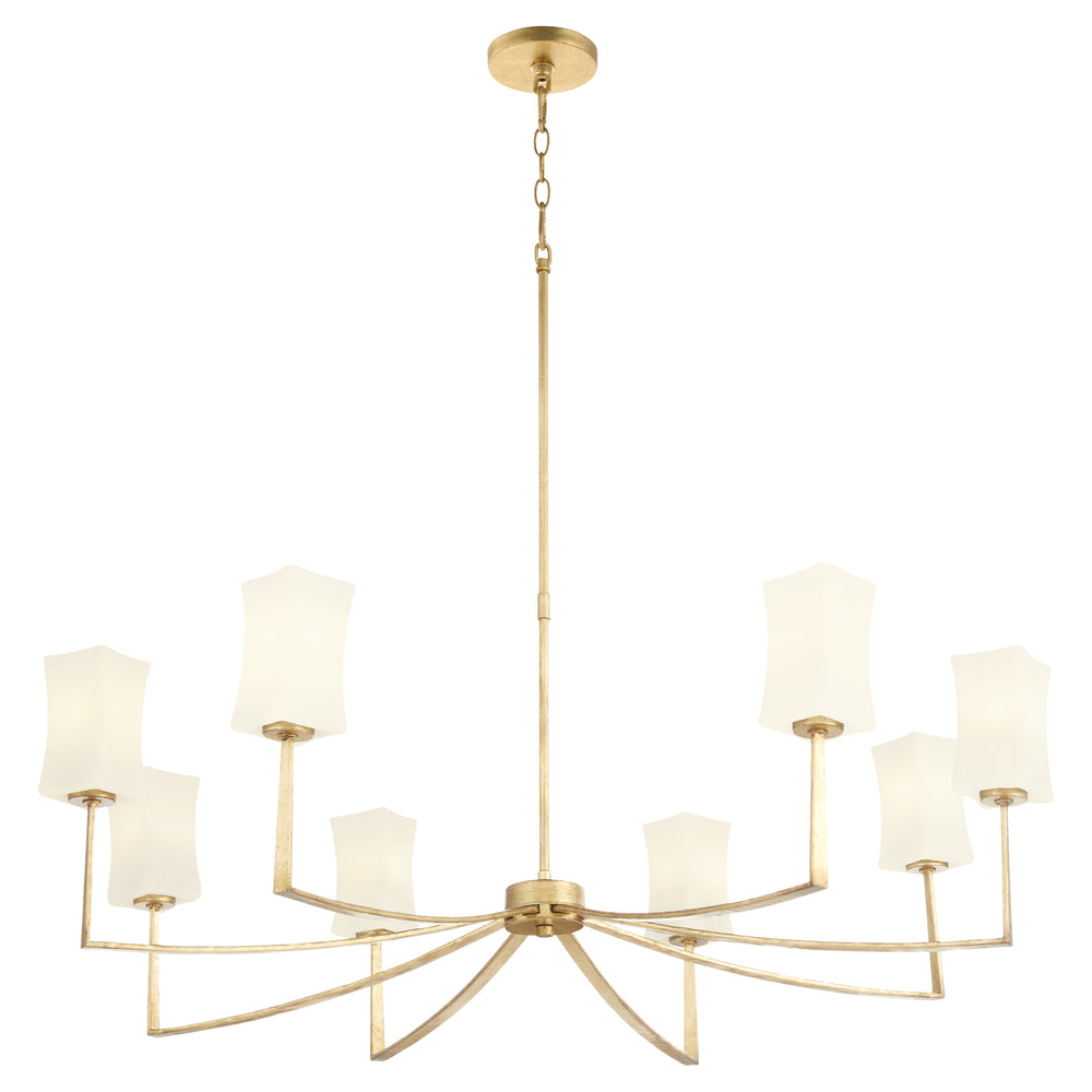 Ayala 8-light Chandelier Gold Leaf