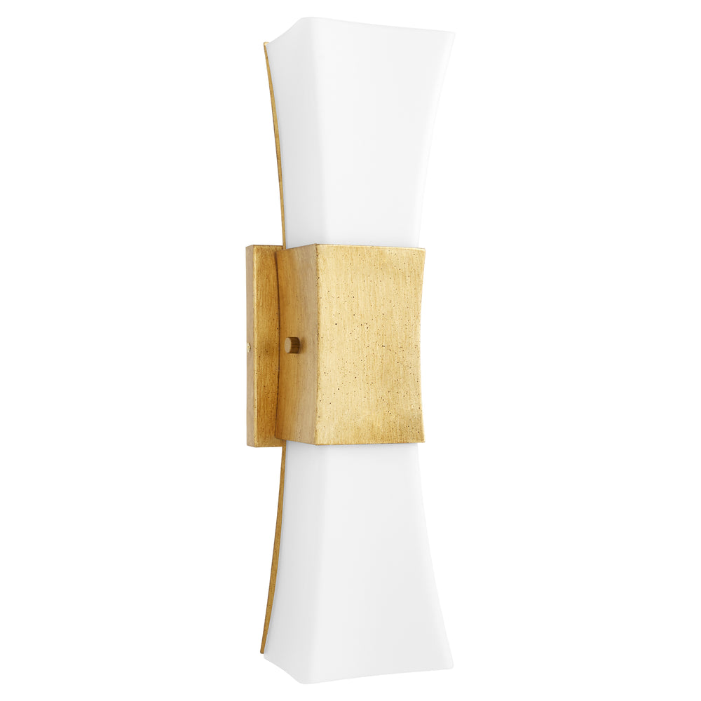 Ayala 2-light Wall Sconce Gold Leaf