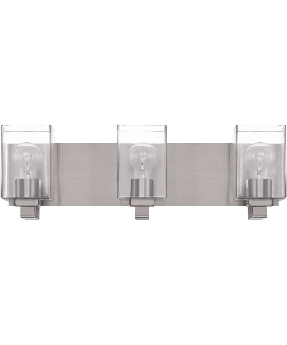 McClane 3-Light Lighting Brushed Polished Nickel