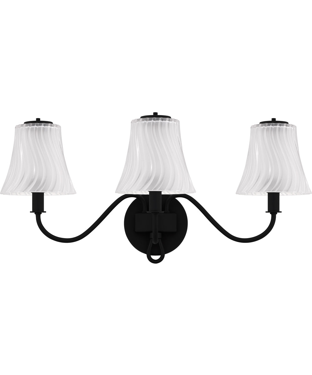 McKinney 3-light Bath Light Matte Black