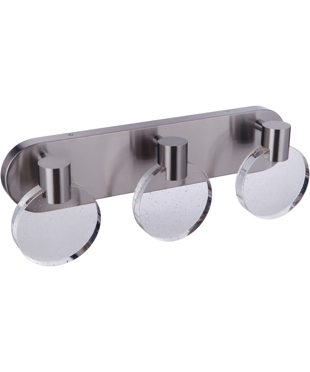 Glisten 3-Light Lighting Brushed Polished Nickel