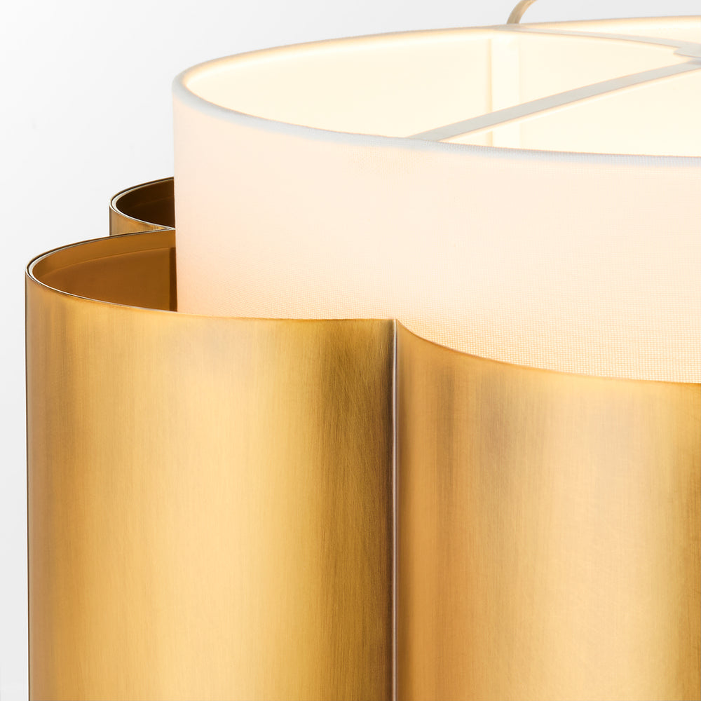 Belinder 4-light Pendant Non-Lacquered Brass