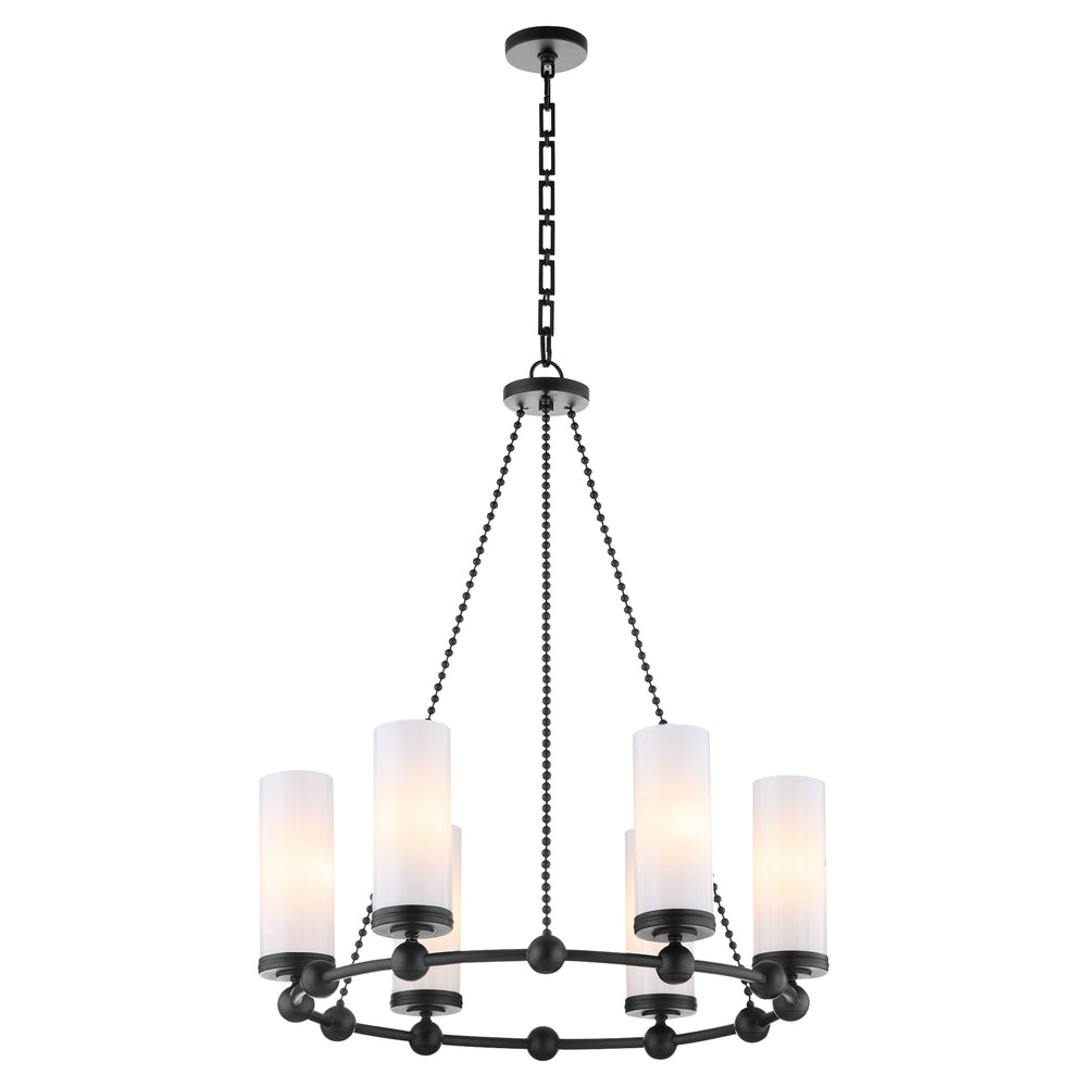 Lee Boulevard 6-light Chandelier Matte Black